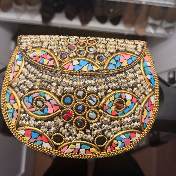 Multicolor Embellished Women\'s Ramla Bag